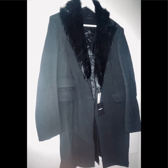 Costume National Homme Runway Coat w Fur Collar Size 52 (NWT) - Picture 2 of 10